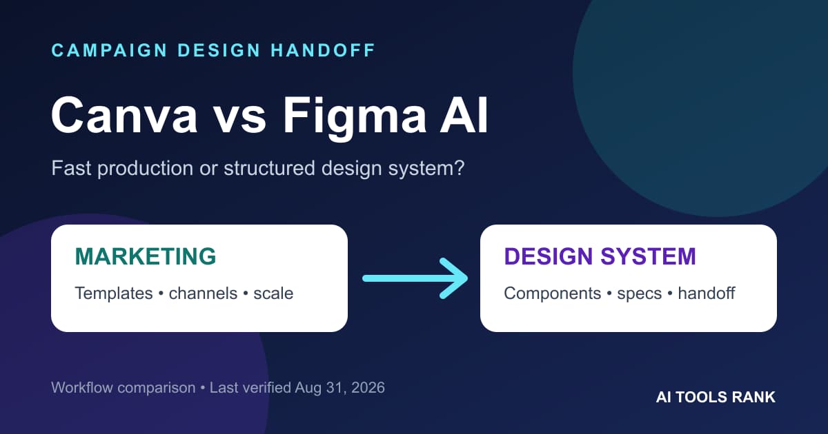Canva vs Figma AI: Which Campaign Design Workflow Creates a Cleaner Handoff?
